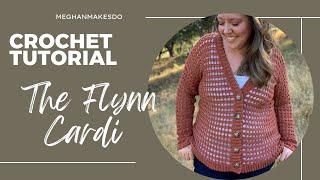 The Flynn Cardi crochet pattern and tutorial, open mesh stitch cardigan for the summer, button down