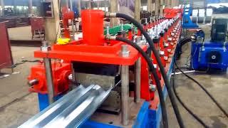 Crash barrier making machine