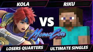 MomoCon 2024 TOP 8 - Kola (Roy) Vs. Riku (Steve) Smash Ultimate - SSBU