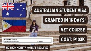 HOW I PROCESSED MY AUSTRALIAN STUDENT VISA | 10 STEPS | VET COURSE | JULY 2022