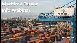 Maritime Career Info Webinar October 2020