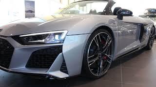 BEST SPEC? Florett Silver Audi R8 Spyder Performance 620PS with blue stiching interior