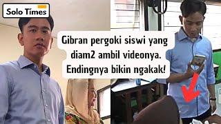 Kocak! GIBRAN Pergoki Siswa yang Diam2 Video Saat Makan Bregizi Gratis di SMK 7 Semarang