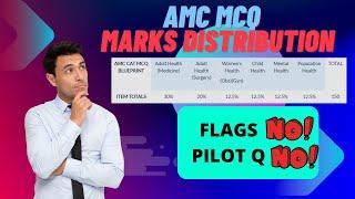 Marks distribution AMC MCQ exam ! AMC part 1  preparation