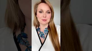 Колье в виде сине-голубых пальмовых листьев #винтажнаябижутерия #винтажныеукрашения #украшения