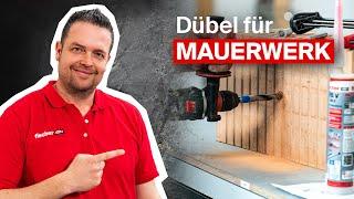 Welche Dübel für Mauerwerk?