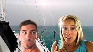 Waking up to Lightning Squalls on Our Boat and Sailing to a New Country