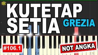 KUTETAP SETIA GREZIA - EASY Piano Tutorial  [106.1]