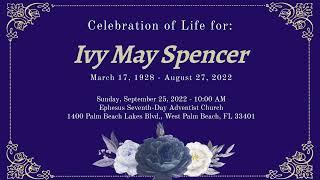 "Celebration of Life for Ivy May Spencer"