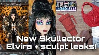 MONSTER HIGH NEWS! New Elvira Skullector v2 revealed + M3gan and buried secrets shoe sculpts!