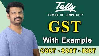 GST With Example Tally ERP 9 | CGST SGST IGST in Tally ERP 9 | தமிழ் அகாடமி