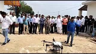 spraying Dron system technology in india of agriculture industry