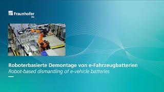 Roboter für automatisierte Demontage von Batteriemodulen