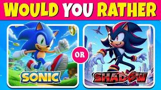 Would You Rather...? Sonic The Hedgehog 3 Edition  Quiz Rainbow