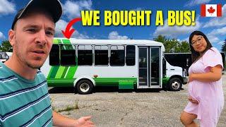 We are building a tiny home on wheels for our new baby! (SHUTTLE BUS CONVERSION)