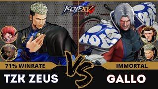 KOFXV⭐TZK ZEUS (Shermie/Goenitz/Dolores) vs GALLO (Maxima/O.Rugal/Goenitz)⭐Ranked Match - 10/24