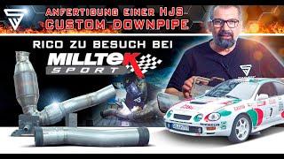 STAHLWERK - Anfertigung einer HJS Custom Downpipe - Sport Auspuffanlage schweißen bei Milltek Sport