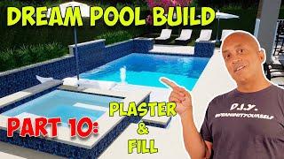 Pool Building Part 10 - Plaster and Fill (FINALLY DONE)