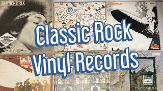 Classic Rock Vinyl Records Including Led Zeppelin,  Jimi Hendrix Box Set, Rolling Stones ect.