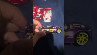 I showed the seven cars that I bought at Target and Walmart.