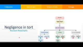 Tort revision: Negligence Flowcharts