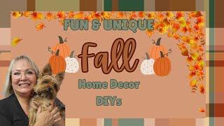 FUN & UNIQUE FALL HOME DECOR DIYs/JUST OUR IMAGINATION CHALLENGE