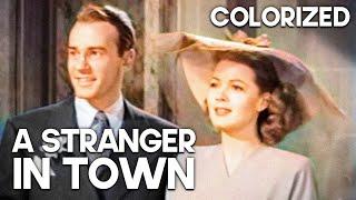 A Stranger in Town | COLORIZED | Frank Morgan | Classic Film | Romance | English