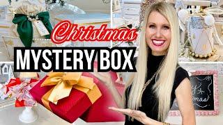 EPIC *CHRISTMAS MYSTERY BOX CHALLENGE* YOU WON'T BELIEVE THE HIGH END HOLIDAY DECOR I MADE!