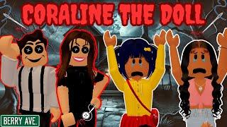 CORALINE THE DOLL  *CREEPY* | HAUNTED HORROR STORY | BERRY AVENUE RP ROBLOX  MOVIE|