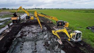 Digging Manure Pit for 200 Cows | Mts. Buisman | van Vuure bv