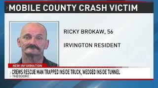 Mobile County underground tunnel crash survivor identified - NBC 15 WPMI