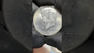 FOUND THIS BEAUTIFUL 1964 SILVER HALF DOLLAR COIN HUNTING!