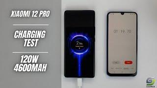 Xiaomi 12 Pro Battery Charging test 0% to 100% | 120W Fast charging 4600 mAh