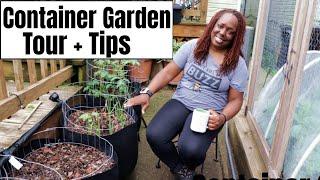 Container Garden Tour +Tips  for Success!