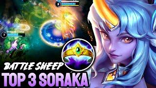 WILD RIFT BATTLE SHEEP SORAKA - TOP 3 SORAKA GAMEPLAY - EX SOVEREIGN RANKED