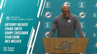 Weaver, F. Smith, Crossman, Crow, and Welker meet with the media l Miami Dolphins