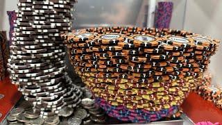 Starting With 15 Free Quarters High Limit Coin Pusher
