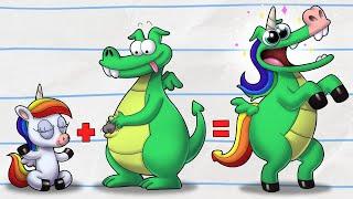 EINHORN-SOMMERGRIPPE! (NEU) Junge & Drache | Cartoons für Kinder | Wildbrain Toons