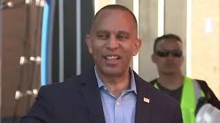 Leader Hakeem Jeffries Says He's Still Behind President Biden in 2024 Campaign