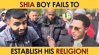 Shia Boy Fails To Establish His Religion! | Speakers Corner