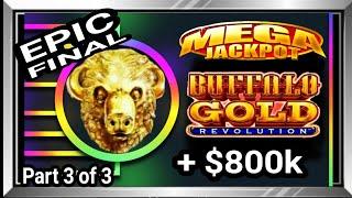 Ohh My Luck! +$800k in EPIC JACKPOTS WINNING in Buffalo Gold Revolution Slot