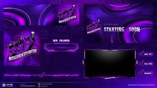 Misguidedyouth Animated Stream overlay Package