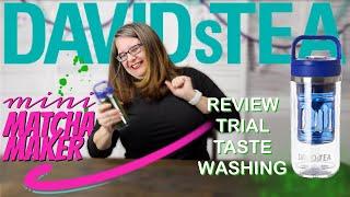 DAVIDsTEA mini MATCHA MAKER review (review, trial, taste, & washing the matcha shaker) #matchamonday