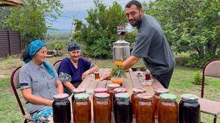 HARVESTING WILD STRAWBERRY, WHITE AND RED CHERRY! GRANDMA COOKING BEST BAKLAVA IN THE VILLAGE!