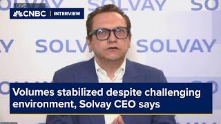 Volumes have stabilized despite challenging environment, Solvay CEO says