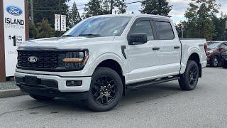 2024 Ford F-150 STX + Black Appearance Pkg., Lined Box, Running Boards Review | Island Ford