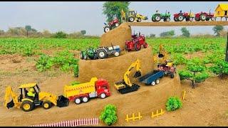 Mini tractor trolley videos | tractor jcb video | jcb video |Jcb cartoon |jcb gadi | tractor