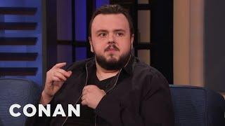 John Bradley Gave An Emotional Speech At The "Game Of Thrones" Wrap Party | CONAN on TBS