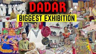 DADAR BIGGEST EXHIBITION | Kashmiri Work Kurti | Kalamkari Saree | Munga Silk Saree | Shopping Vlog