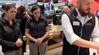 Das dds-Schreinerinnen-Team bei Bosch-Powertools auf der BAU 2019